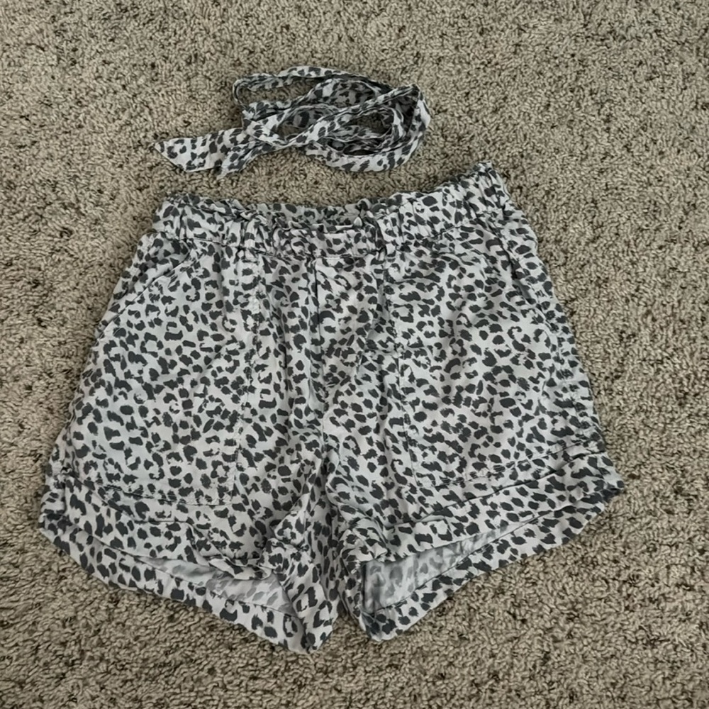 animal print shorts